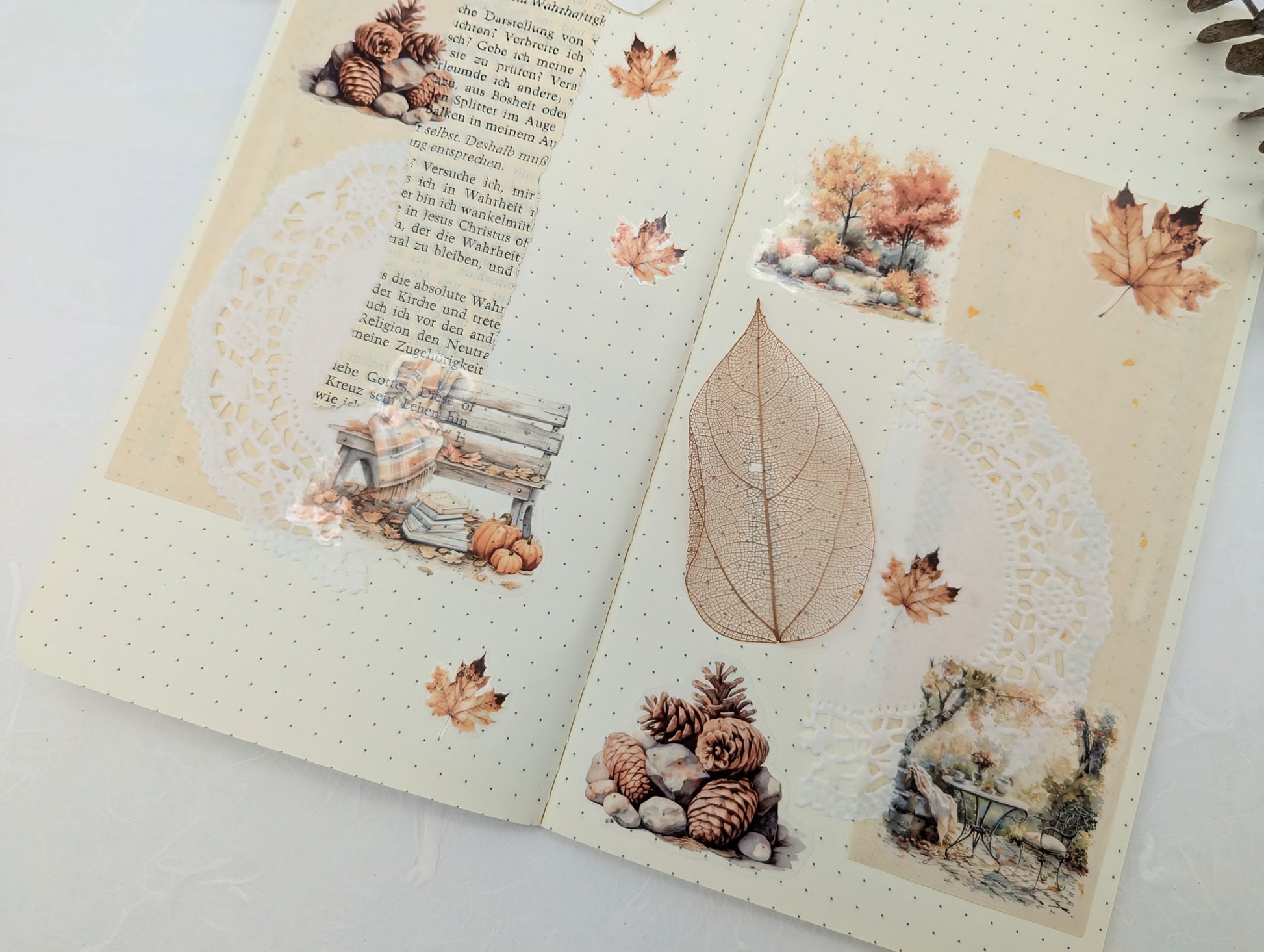 Stickersheet Herbst, herbstliche Aufkleber, cozy Sticker, Scrapbookdeko, Planersticker,