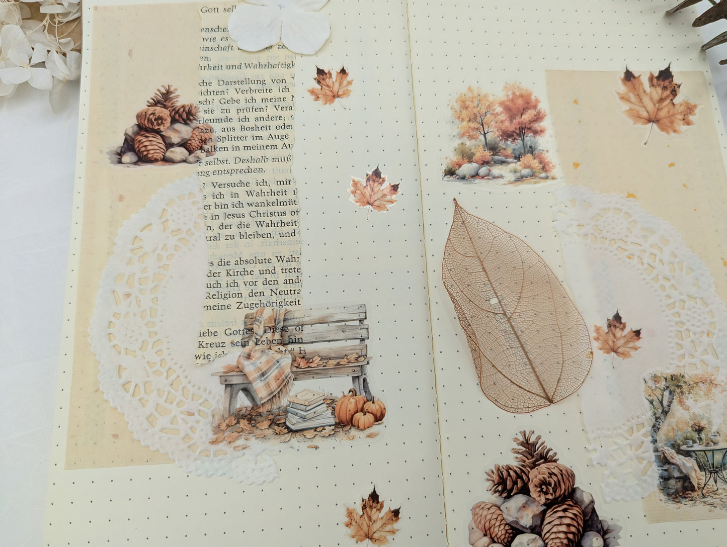 Stickersheet Herbst, herbstliche Aufkleber, cozy Sticker, Scrapbookdeko, Planersticker,