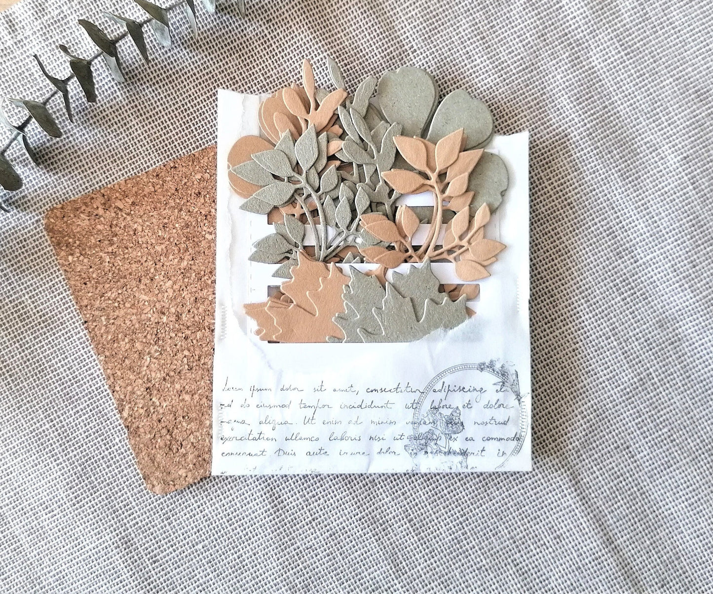 Stanzteile Blumen, Stanzteile, Zweige, florale die cuts, Planerdeko, Journaling, Scrapbook, blumige Anhänger